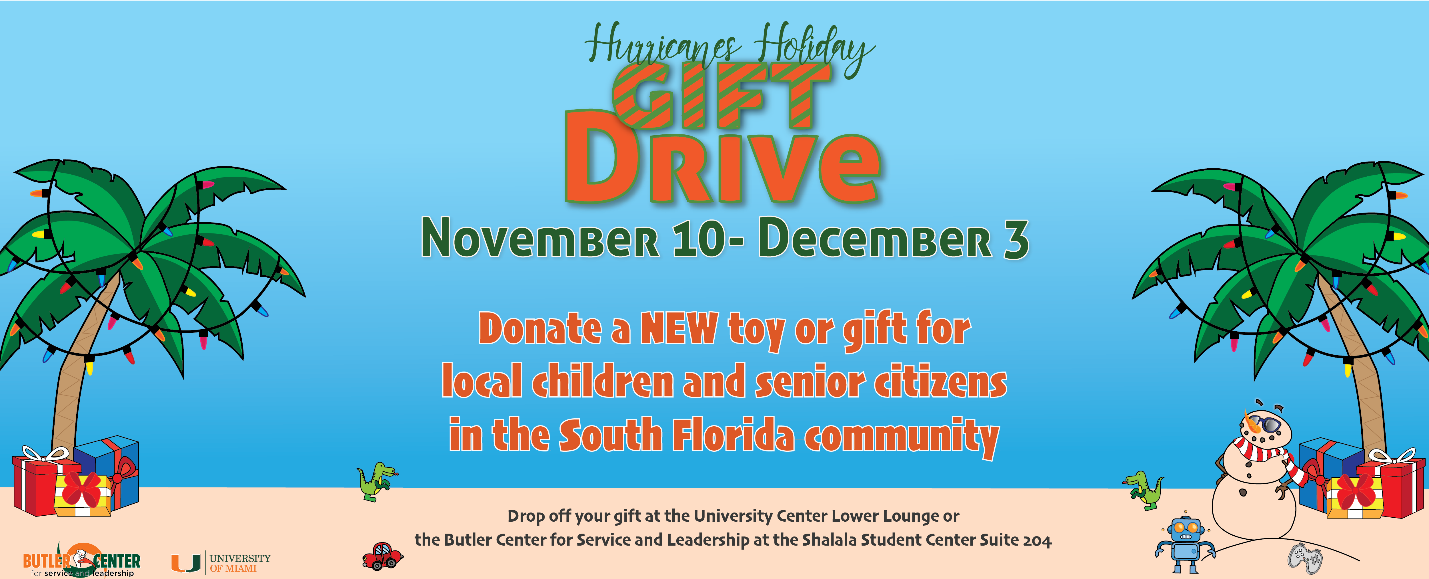 Hurricanes Holiday Gift Drive 2021 Flyer